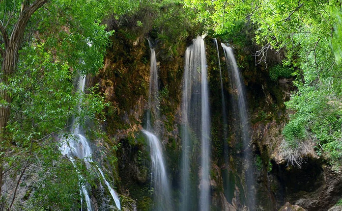 One of the Akhlamad waterfalls
