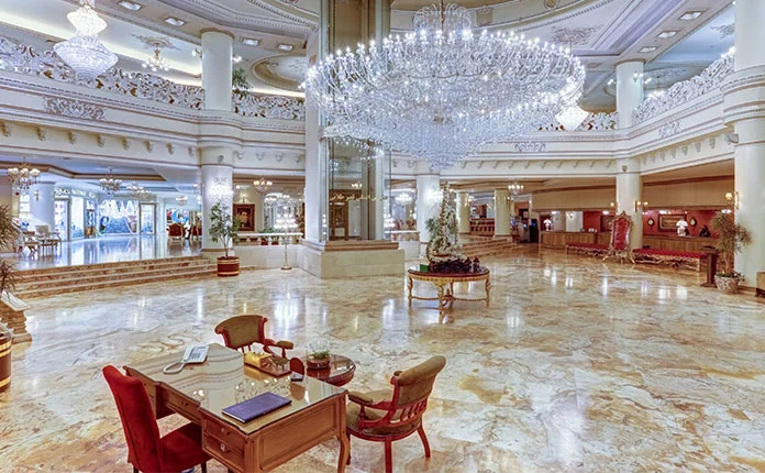 lobby, golden palace hotel
