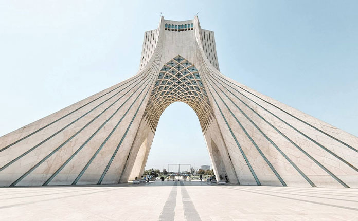 Architectural of Azadi tower