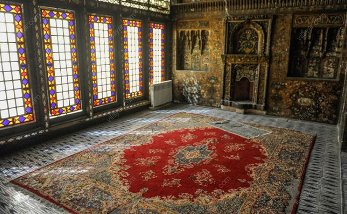The interior of one of the rooms in Qavam's house