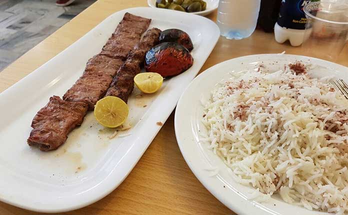 omid restaurant's kebab